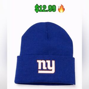 Blue Kids Beanie with Logo